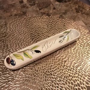 Pottery Barn Olive/Nut Serving Tray